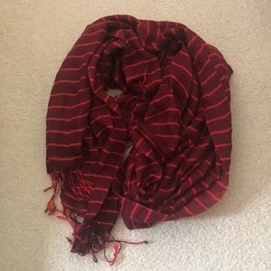 Red Striped Scarf